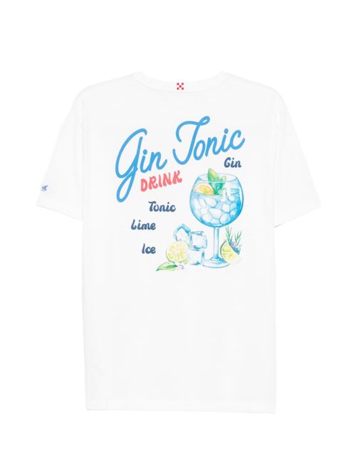 T-shirt uomo MC2 Saint Barth Portland bianca con stampa MC2 SAINT BARTH | PORTLAND07976L